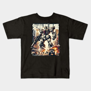Retro Robot Japan Kids T-Shirt